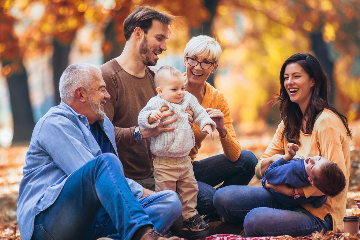 Image of a multi-generational family